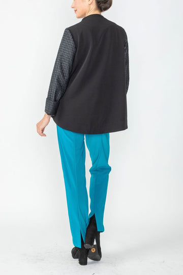 Black One Button Jacket